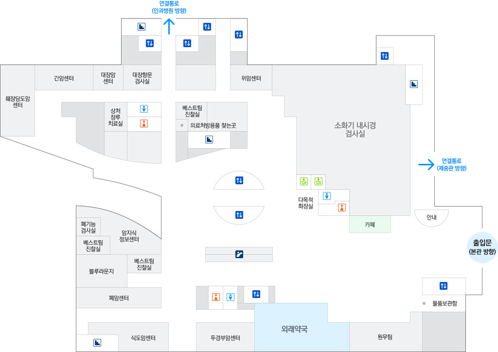 B2층 원내 위치도